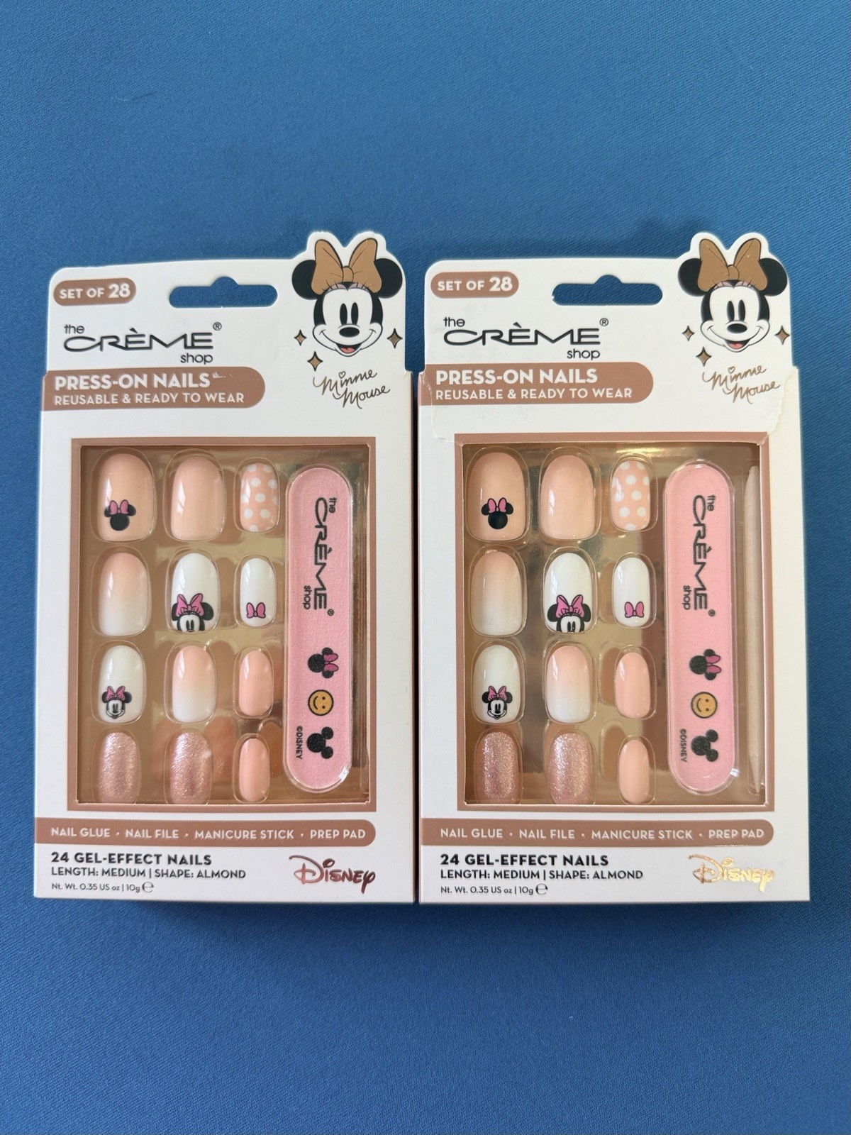 The Crème Shop Disney Minnie Mouse Gel-Effect Press-On Nails Medium Almond X2