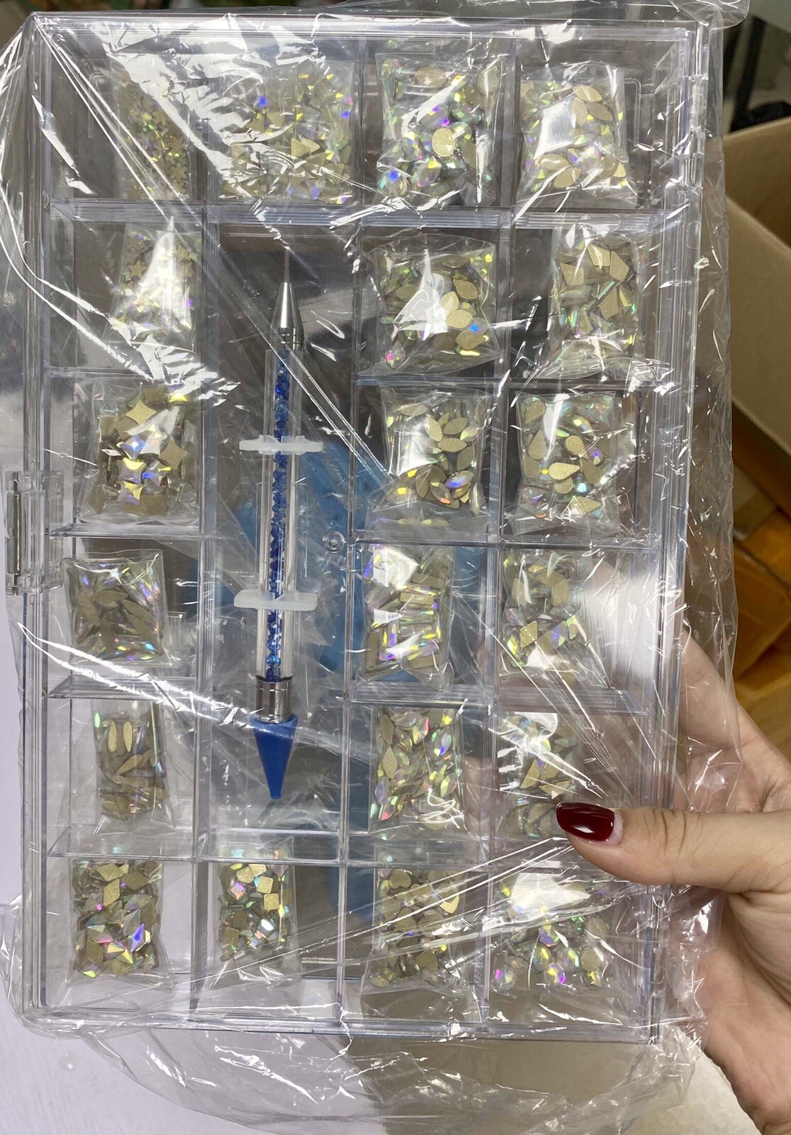 Multi Shapes Glass K9 Crystal AB Rhinestones -Nail Art Craft(2000 Pcs) 20 Shape