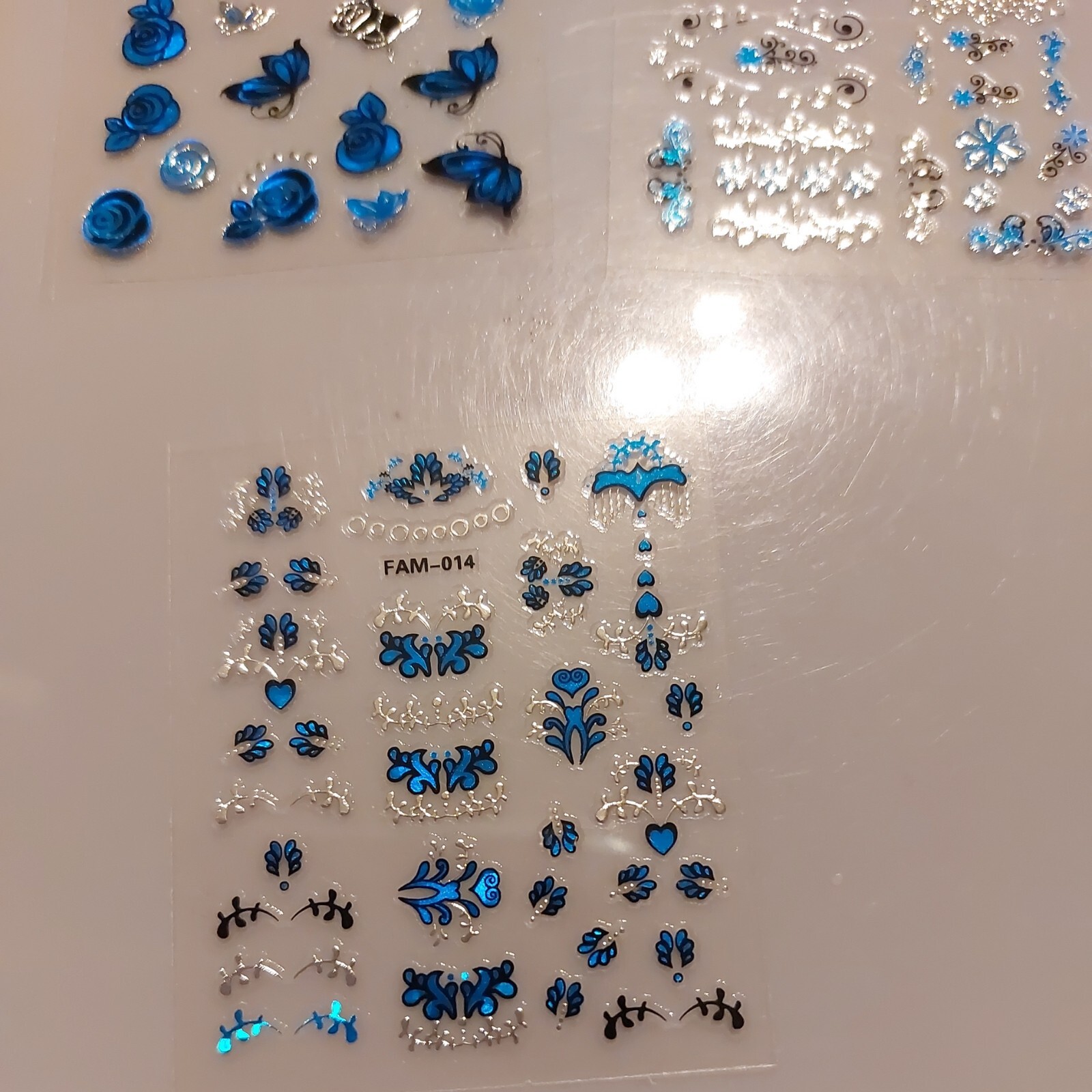 5 X Small Sheets Of Nail Art Stickers (Dn214) New