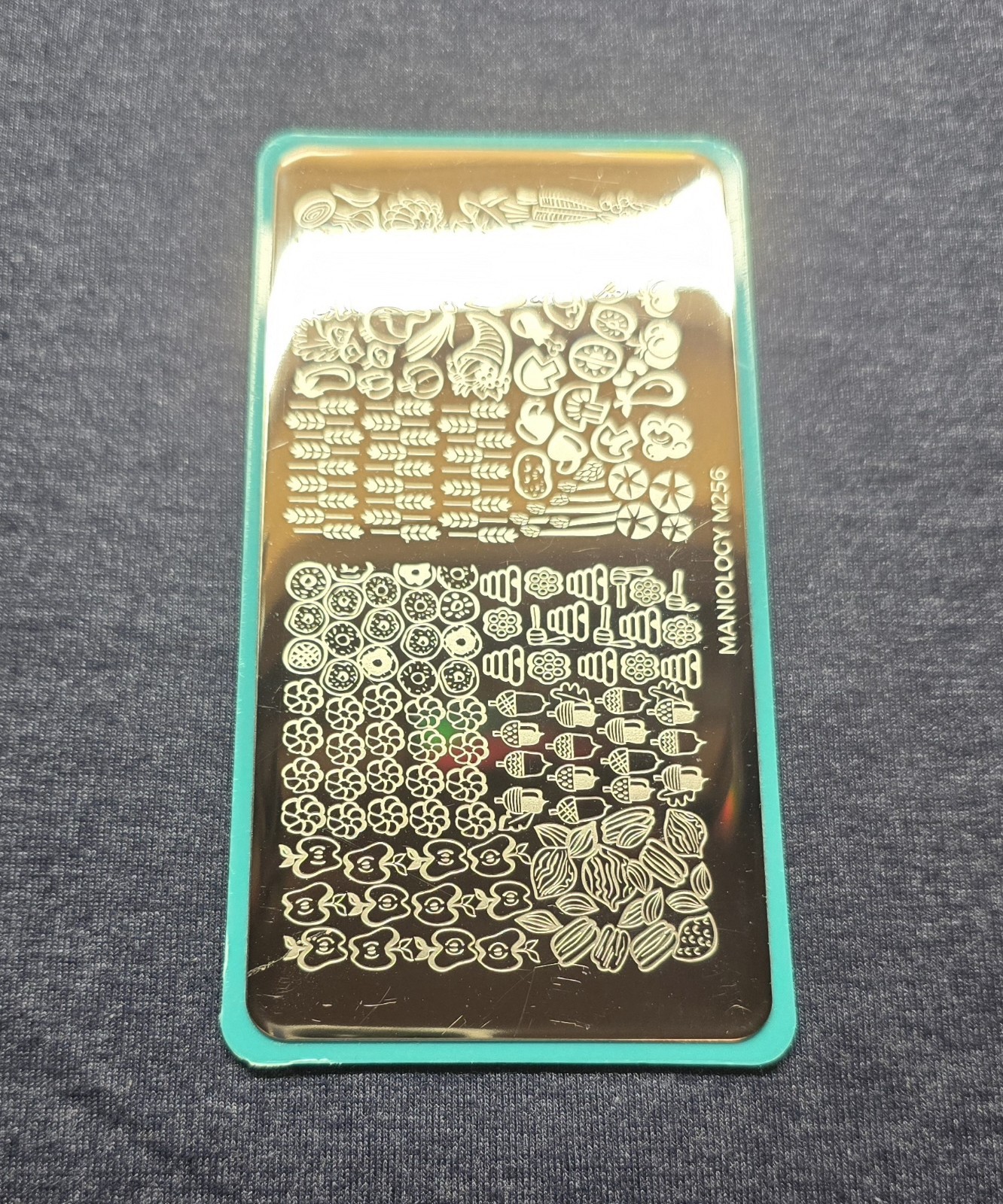 M256 Maniology Fall Corn Crop Vegetables Food Bees Honey Nail Stamping Plate