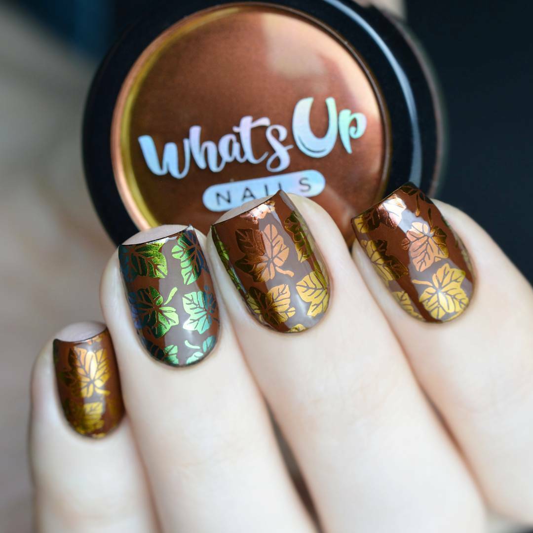 B021 Autumn Tales Stamping Plate For Stamped Nail Art Design