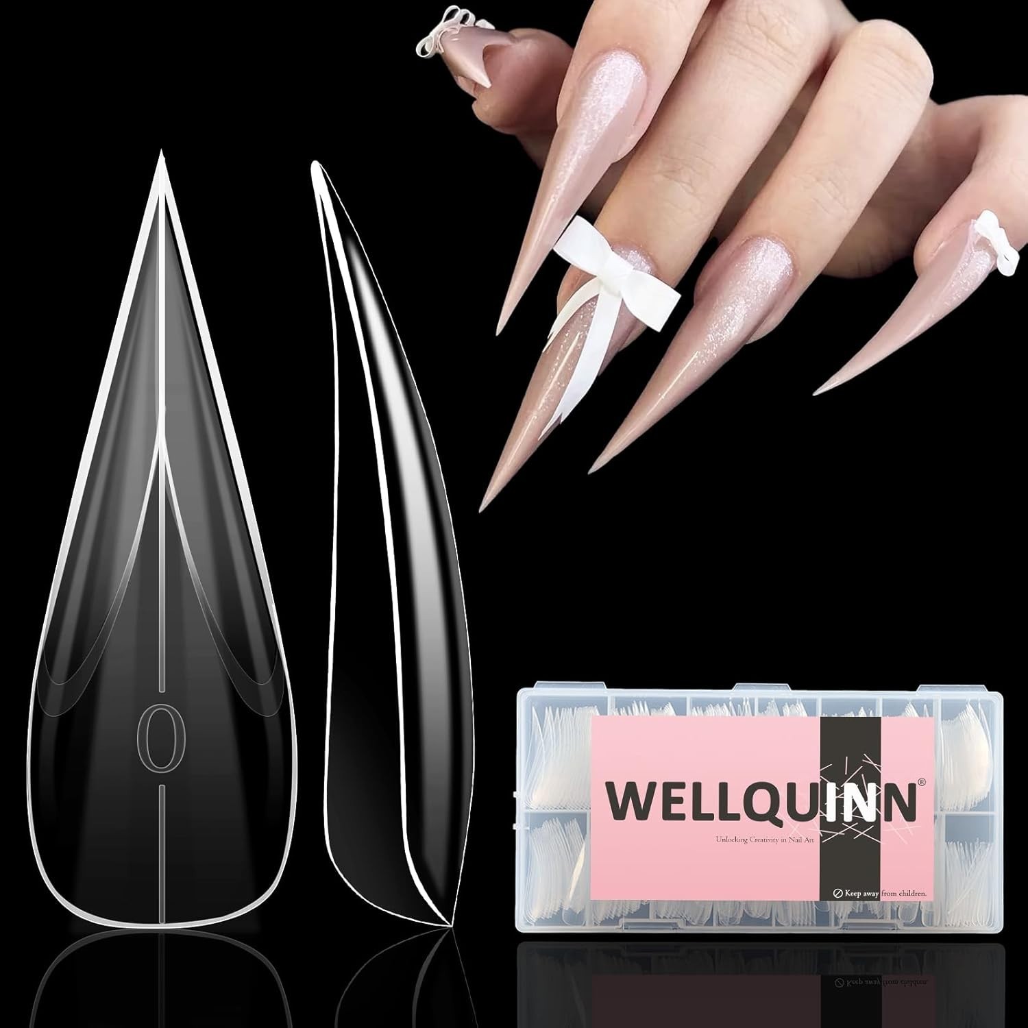 Professional Quality 3D Stiletto Nail Dual Forms – Perfect for Home and Salon