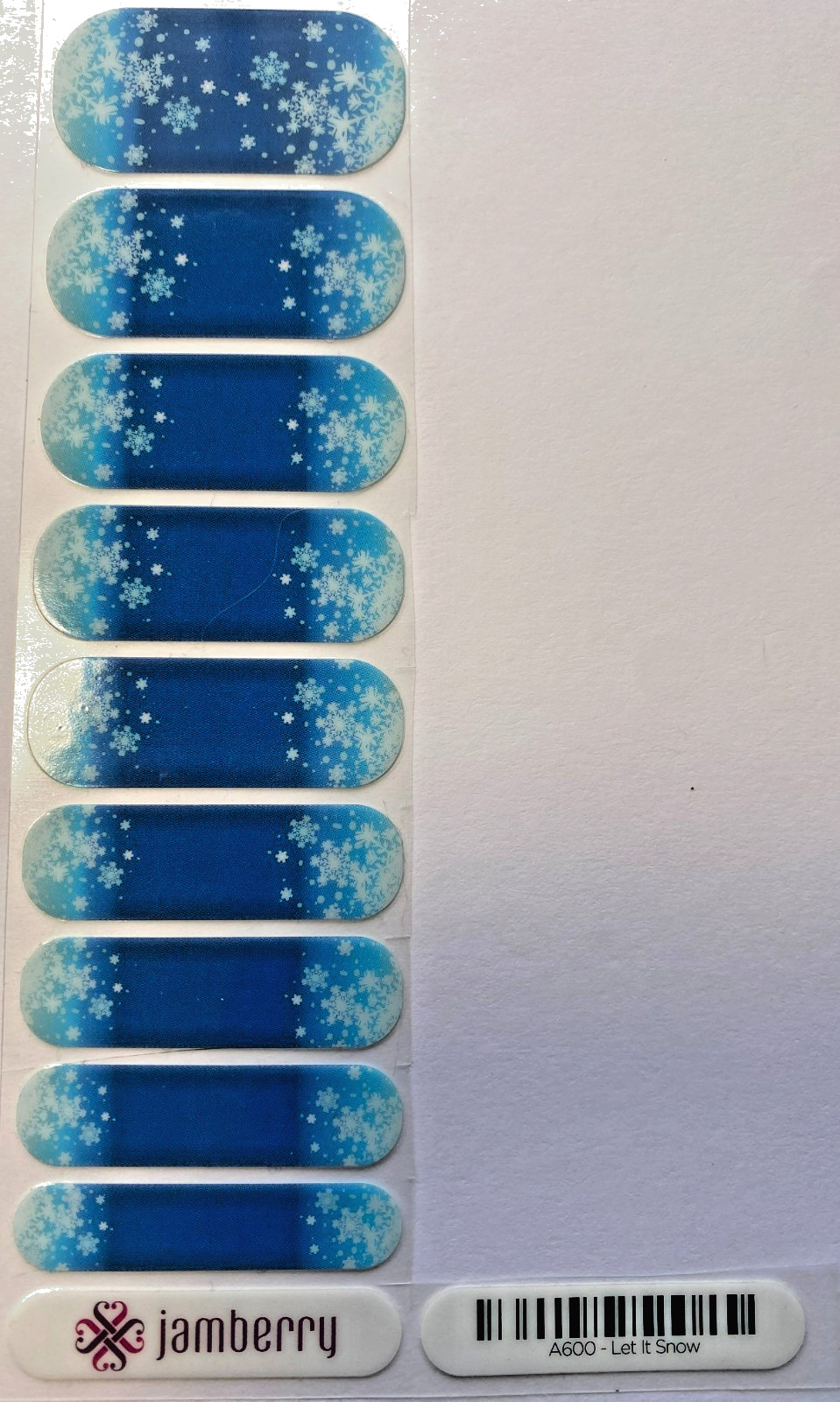 Jamberry Nail Wraps Retired Choice Half Sheet 1/2 Sparkle Glitter Floral Stars