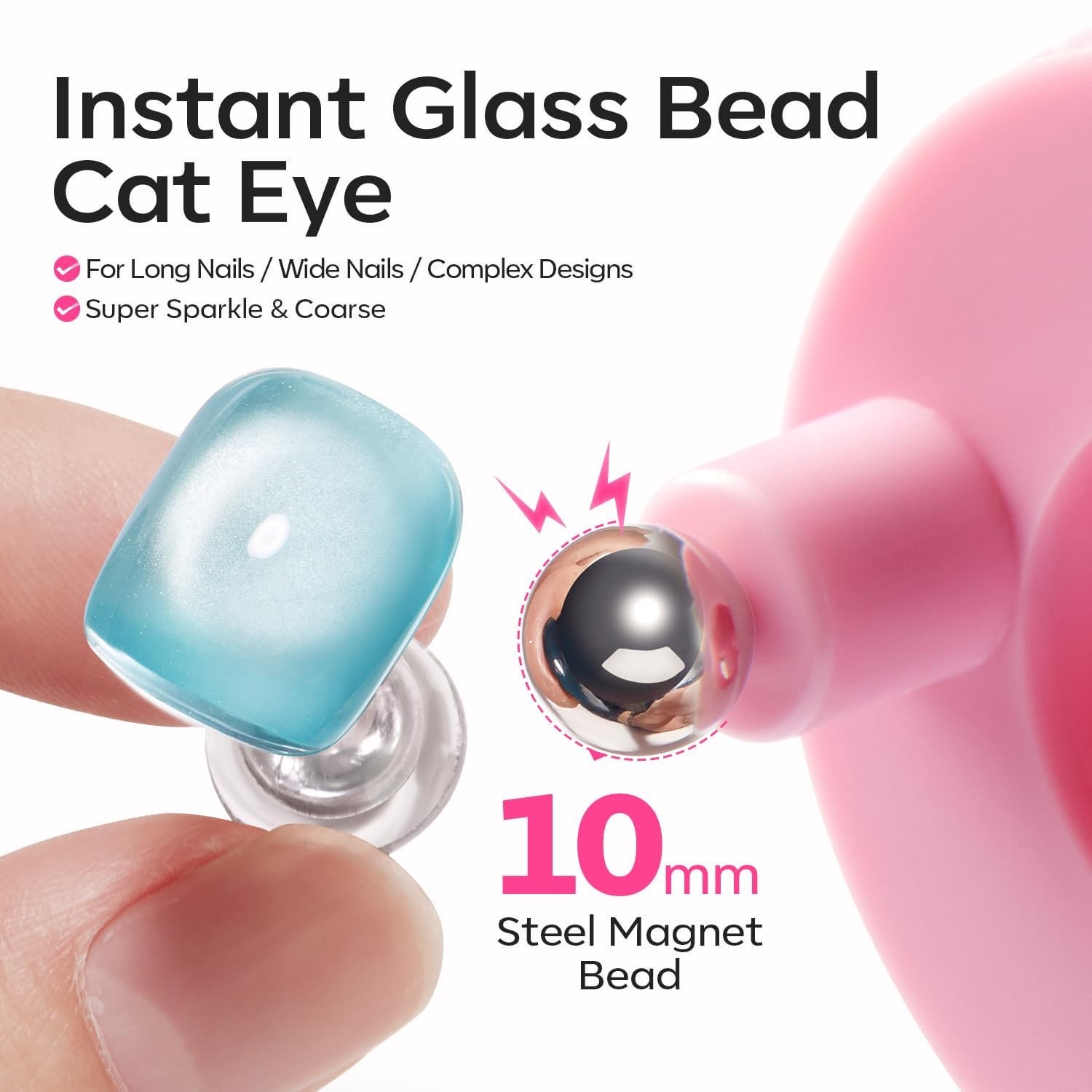 360° Rotating Automatic Glass Bead Super Strong Cat Eye Magnet Beginner-Friendly
