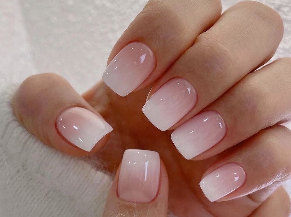 Manicure Handmade Press On Nails 10pc Reusable Artistic Design DIY Long Square