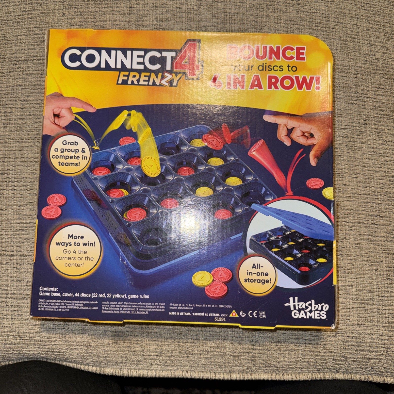 Connect 4 Frenzy Game | Bounce Discs 4 The Win | Family Party Not Applicable