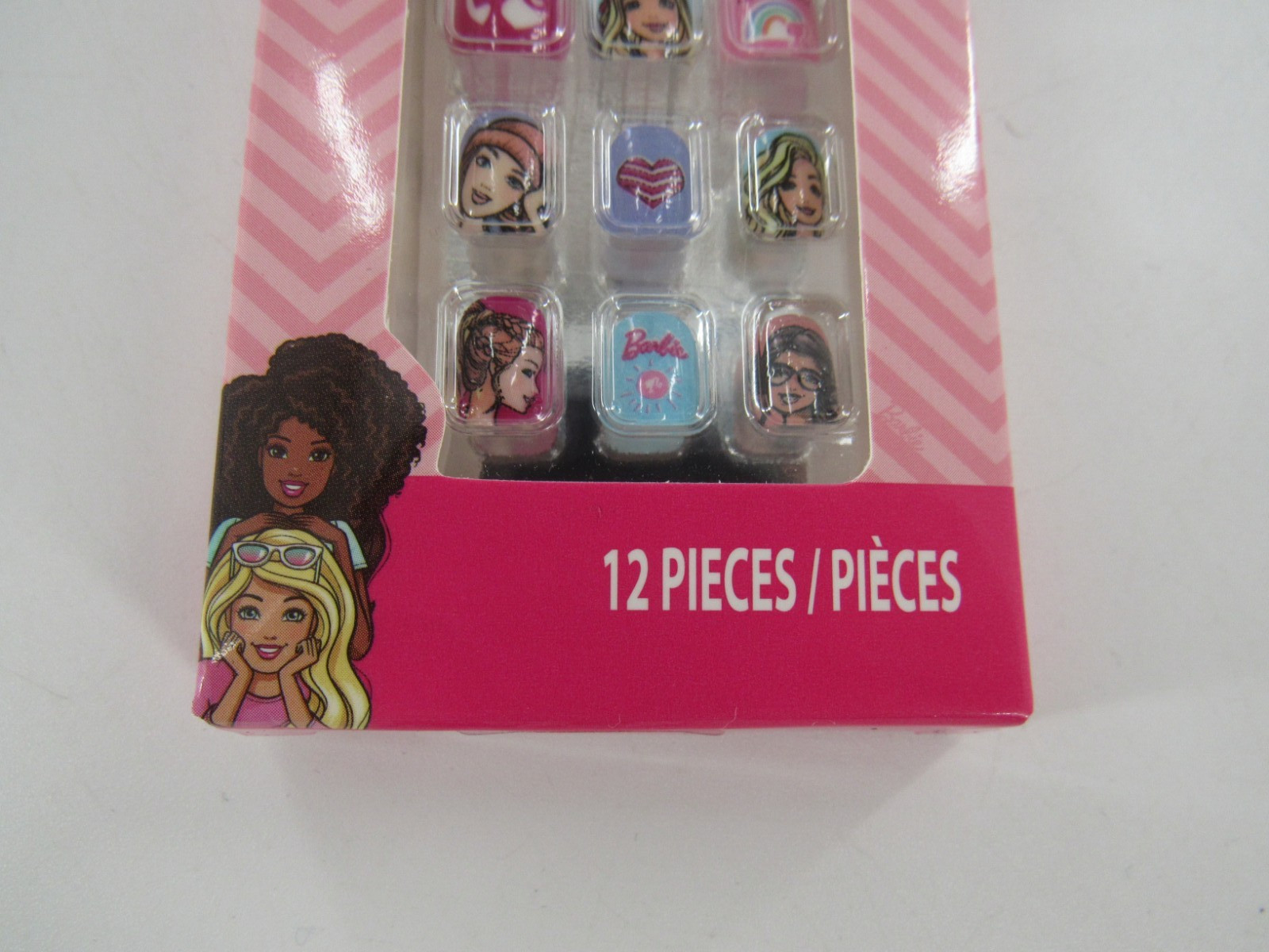 Barbie Press-On Nails Ages 6+ For Smaller Kids 12 Pieces: NEW
