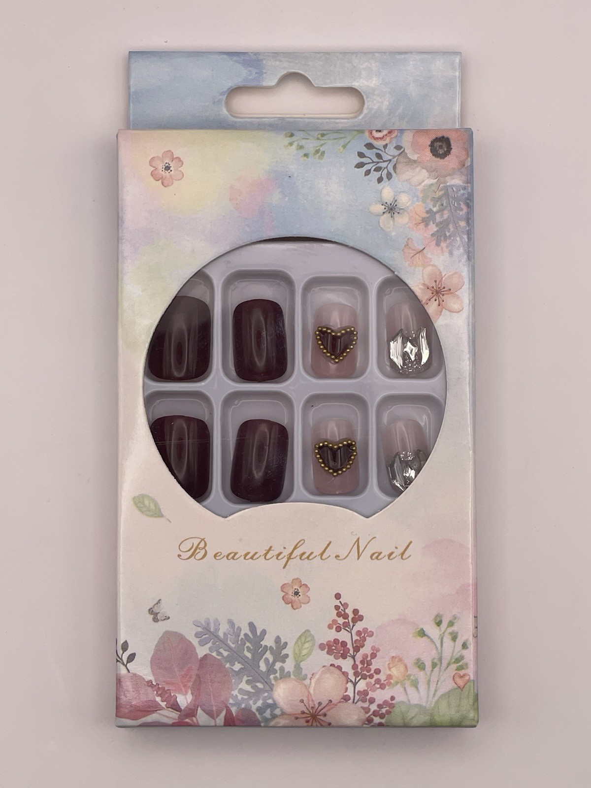 Beautiful Nail Easy Application finger nail set – Assorted False Nails