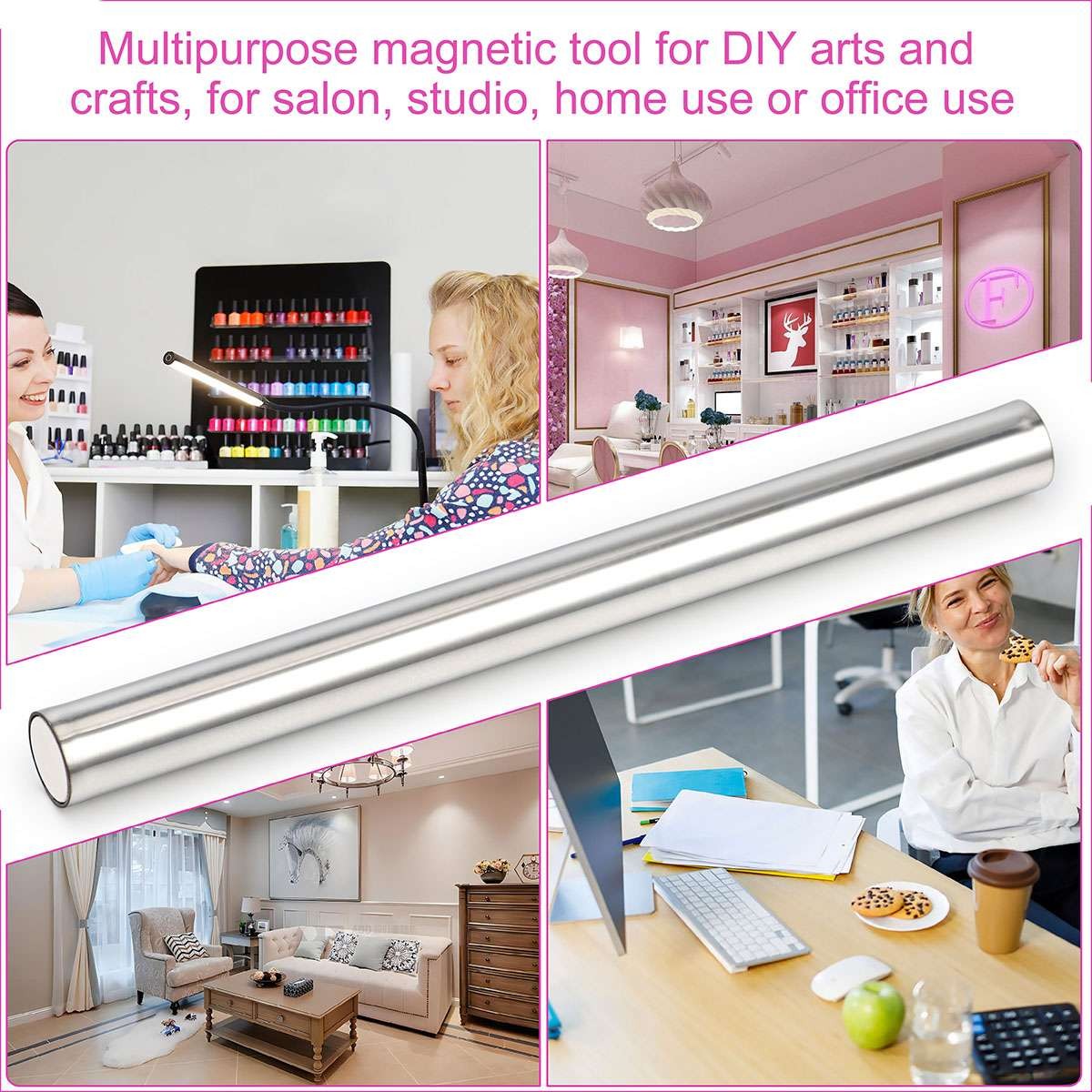 1/2PCS Magnetic Stick For Cat Eye Gel Polish Magnet UV LED Nail Art Manicure USA