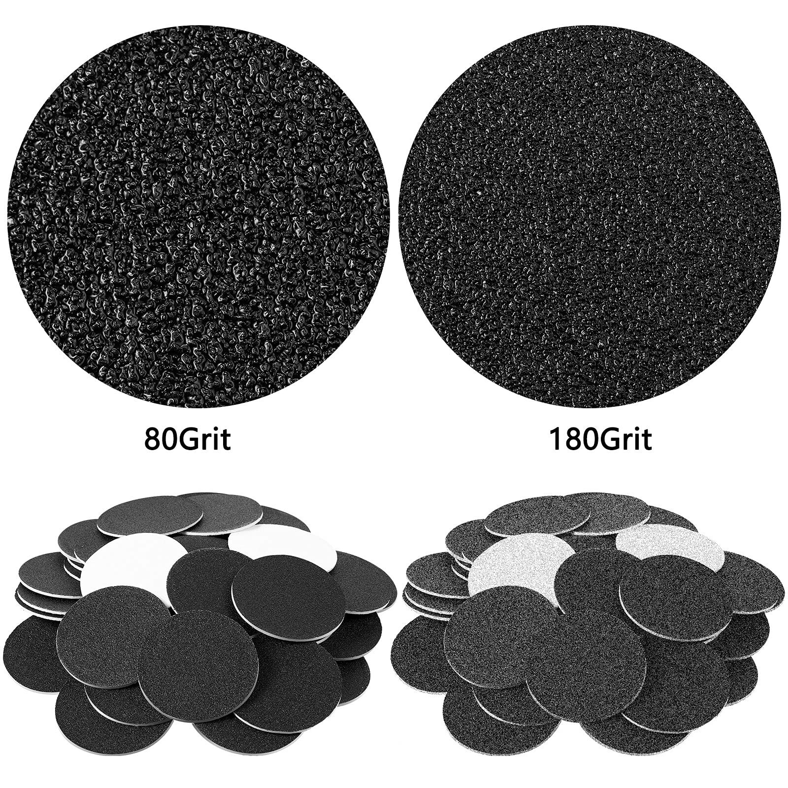 Maitys 120 Pcs Replaceable Sandpaper Discs Tip 2 Toe Refill Disks R… Fast Ship
