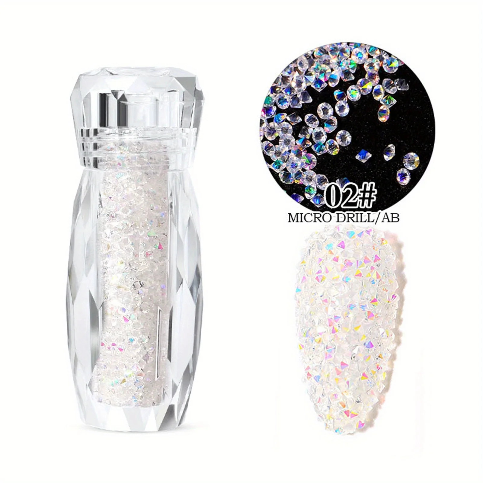 Sparkling Caviar Bead Rhinestones Set – 3D Nail Art Crystal Accessories – DIY Fa