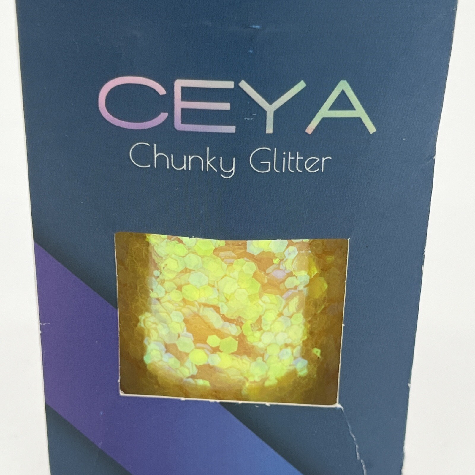 Ceya Holographic Chunky Glitter 4.2oz/ 120g Orange Craft Glitter Powder Mixed…