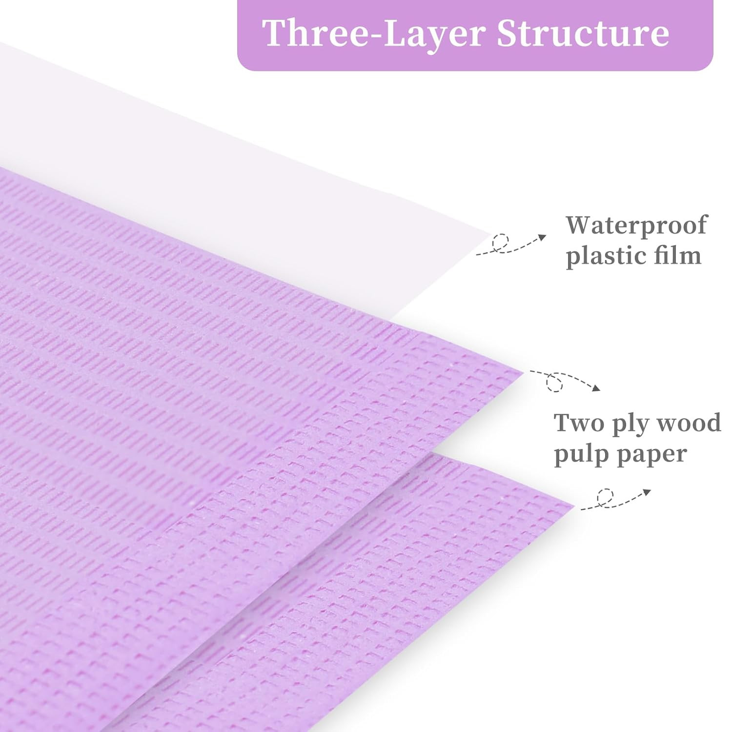 125PCS Disposable Nail Art Table Mat, Waterproof Nail Tips Art Table Towels Mat,
