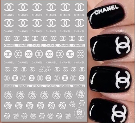 NWT NAIL ART DESIGN SELF-SEAL STICKERS BUNDLE: RAINBOW & WHITE!