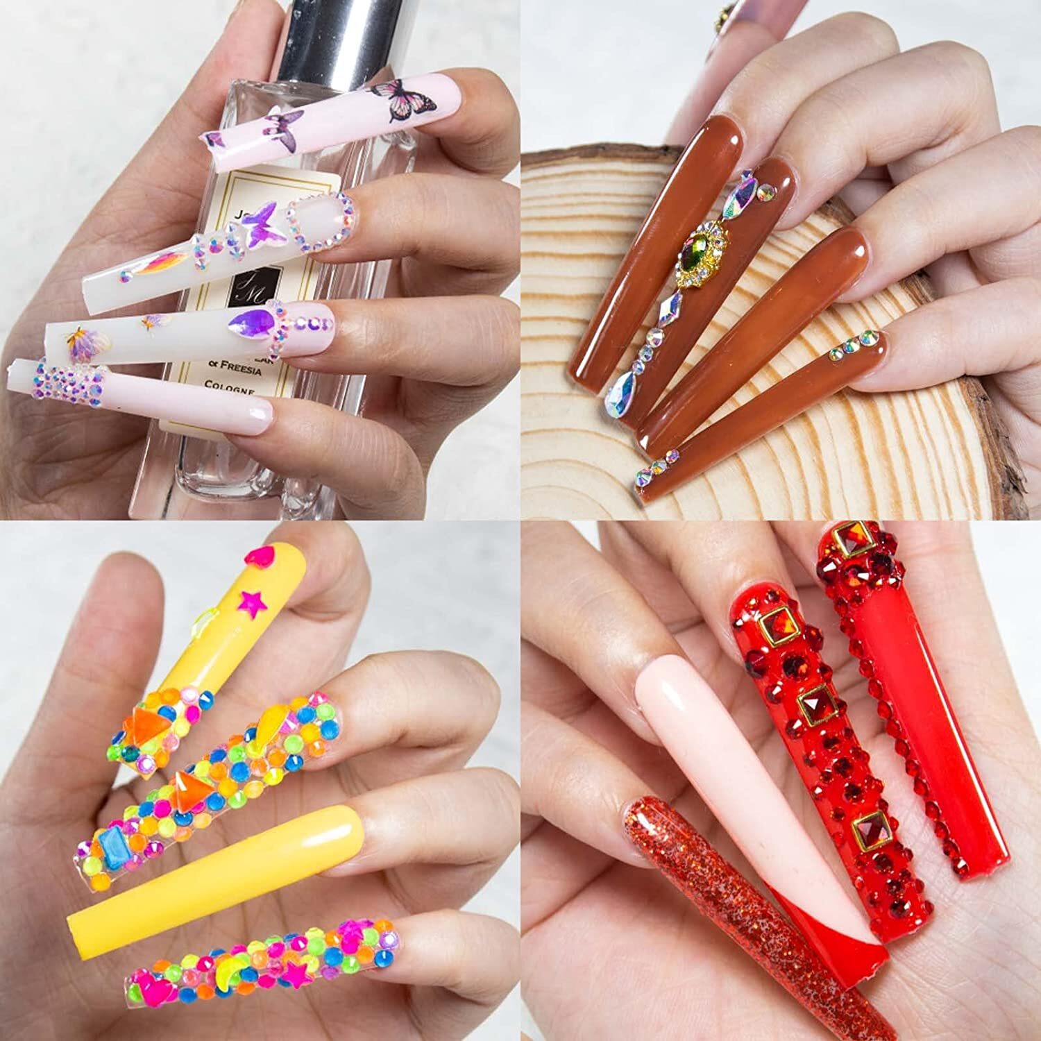 100/500Pcs XXL C Curve Half Cover French Artificial False Nail Tips -Jargod