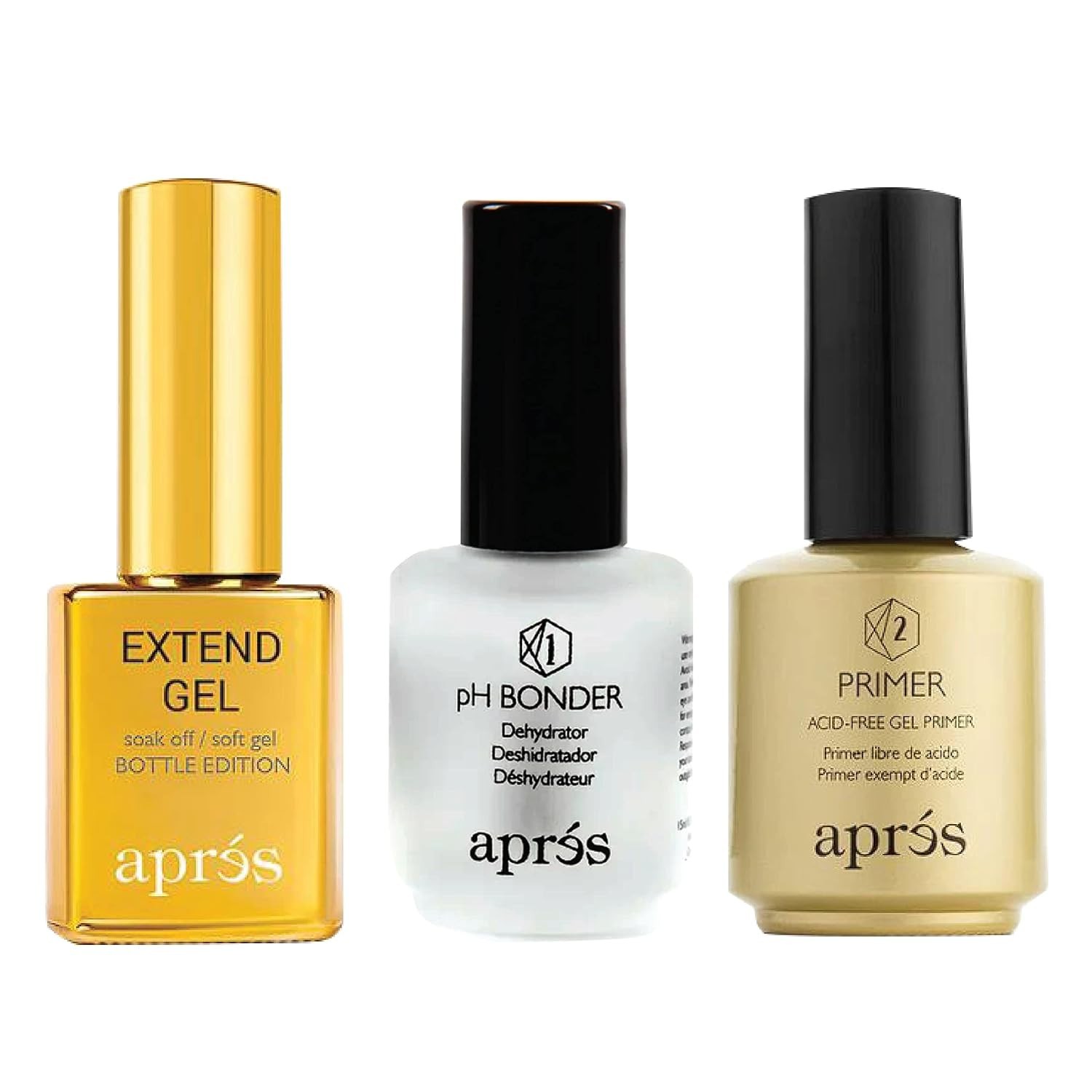 Gel-X Nail Extension Set – Gold Bottle & Acid-Free Primer