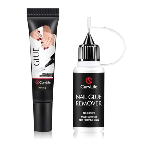 10g Semi-Solid Glue and 20ml Pinpoint Glue Remover Kit 0.25 Fl Oz (Pack of 2)