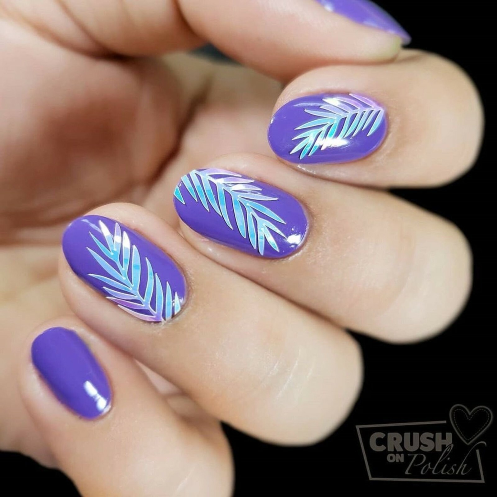 Botanical Garden Stickers (Blue) – Daily Charme Collaboration, Nail Stickers