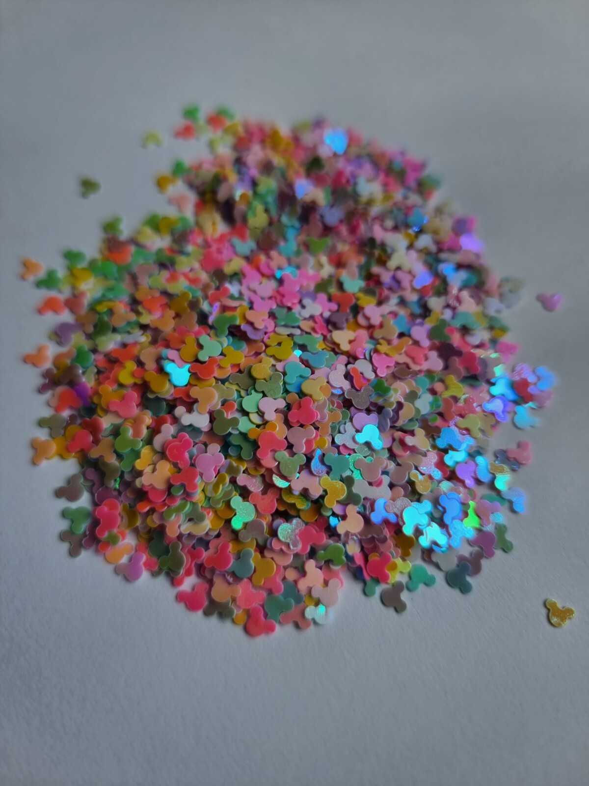 4mm Mouse PVC loose Sequins for Nails resin card making 10g bag mickey mouse