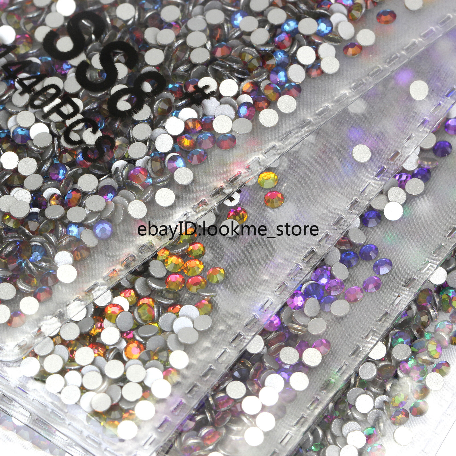 1440pc 2.5mm (ss8) Crystal Glass Rhinestones Flatback Gems Nail Art Crafts Decor