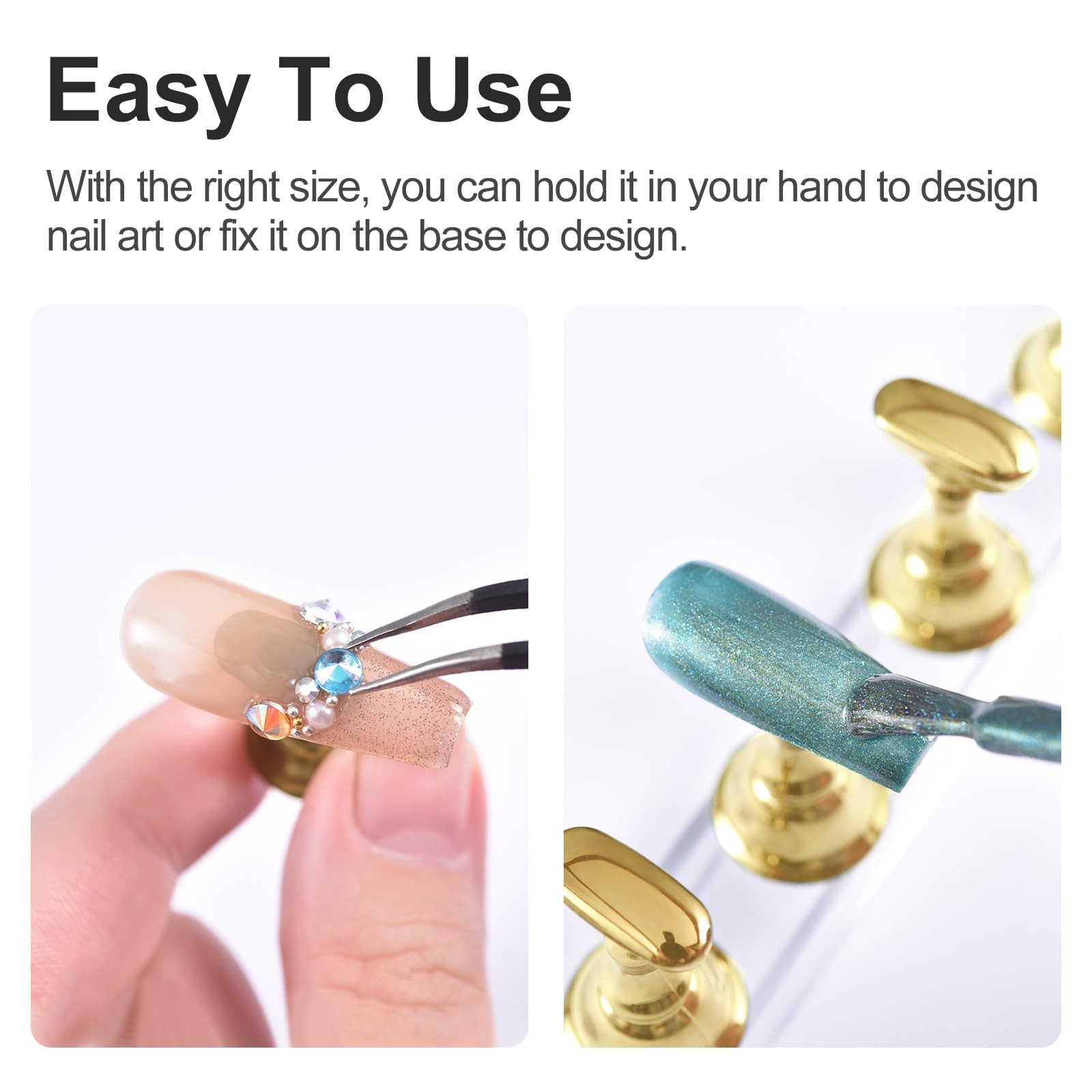 Nail Stand for Press on Nail Display Practice Fake Nail Tips Holder for Paint…