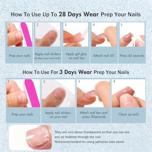 Press on Nails Almond, Cat Eye Elegant Blue Fake Nails cateye royal blue medium