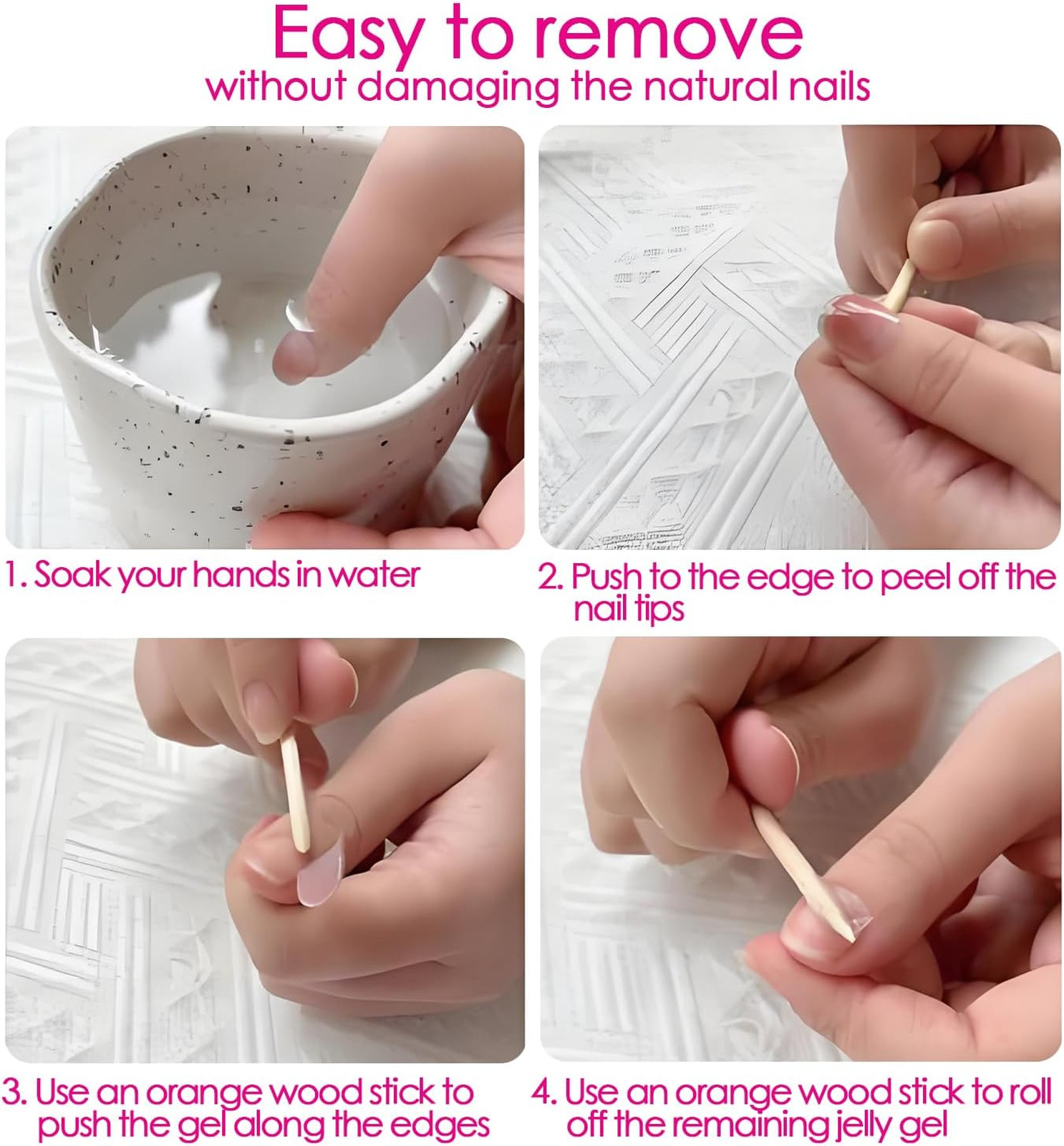Press On Nail Adhesive Tabs, Waterproof 3mm Double Sided Stickers, 15 Sizes