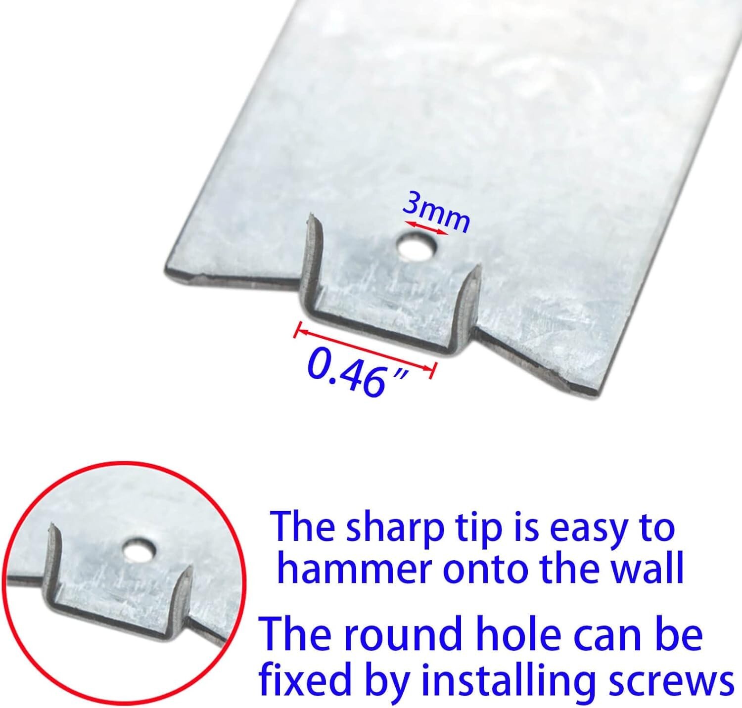 50-Pack High-Quality Nail Protection Plates 1.5” x 2” – Reliable & Durable