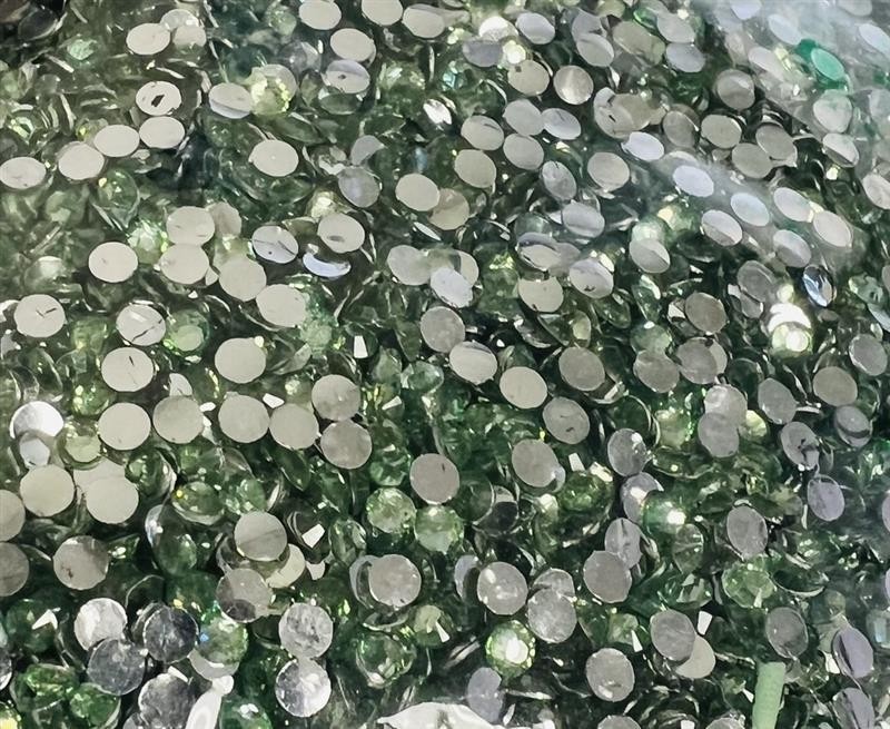 Light Green Round Flat Back Crystal Rhinestone 3mm Jewelry Crafting Nail Gems