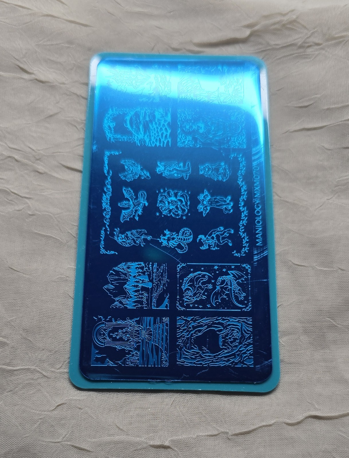 Mythical Creatures: Horns & Flames (MXM070) Angel God Fantasy Nail Stamp Plate