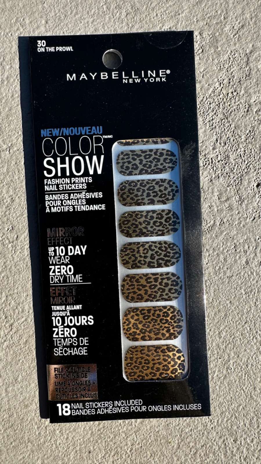 BUY 2 GET 1 FREE (Add All 3) Maybelline Color Show Fashion Prints Nail Stickers