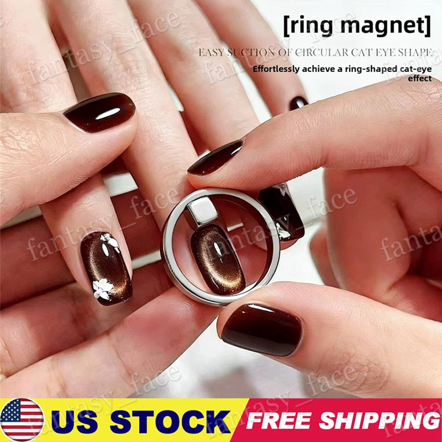 Double-head French Nail Art Magnet Set 3D Strong Cat Eye Magnet Nail Art Gel Pol