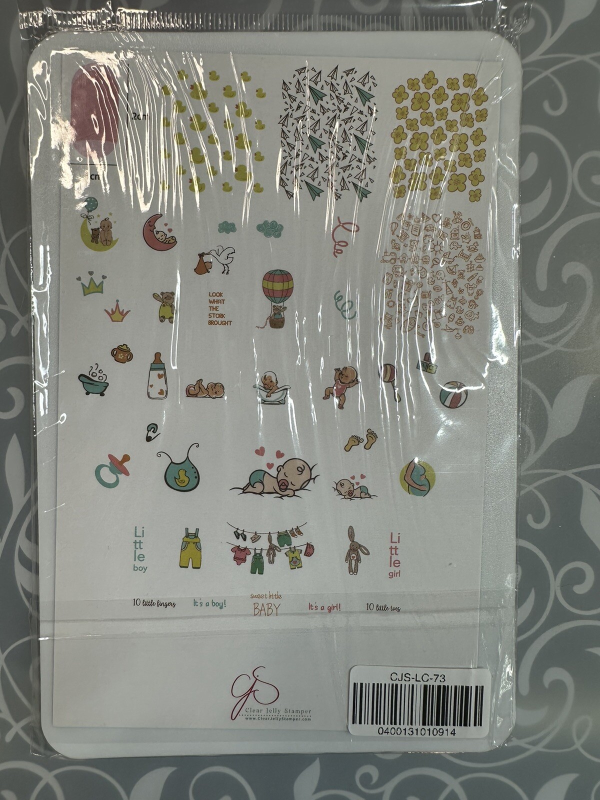 Clear Jelly Stamper CJS-LC73 Nail Stamping Plate