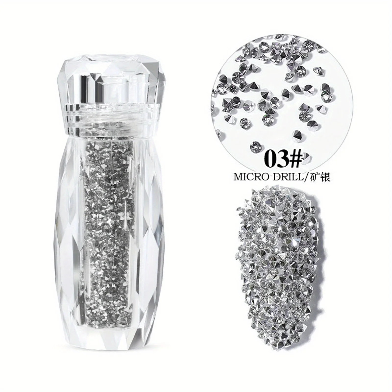 Sparkling Caviar Bead Rhinestones Set – 3D Nail Art Crystal Accessories – DIY Fa