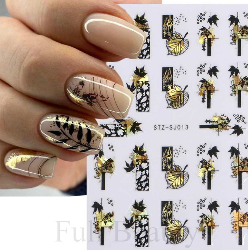 Nail Art Stickers Decals Transfers Flowers Butterfly Abstract Face French NS45