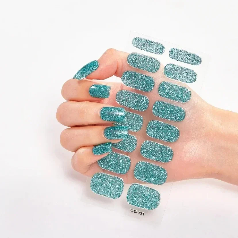 UV Semi-Cured Gel Nail Wraps Stickers Strips French Long Lasting Full Cover LED