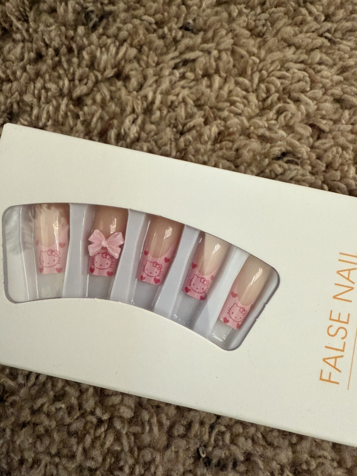 Hello Kitty Square Tip Press On Nails