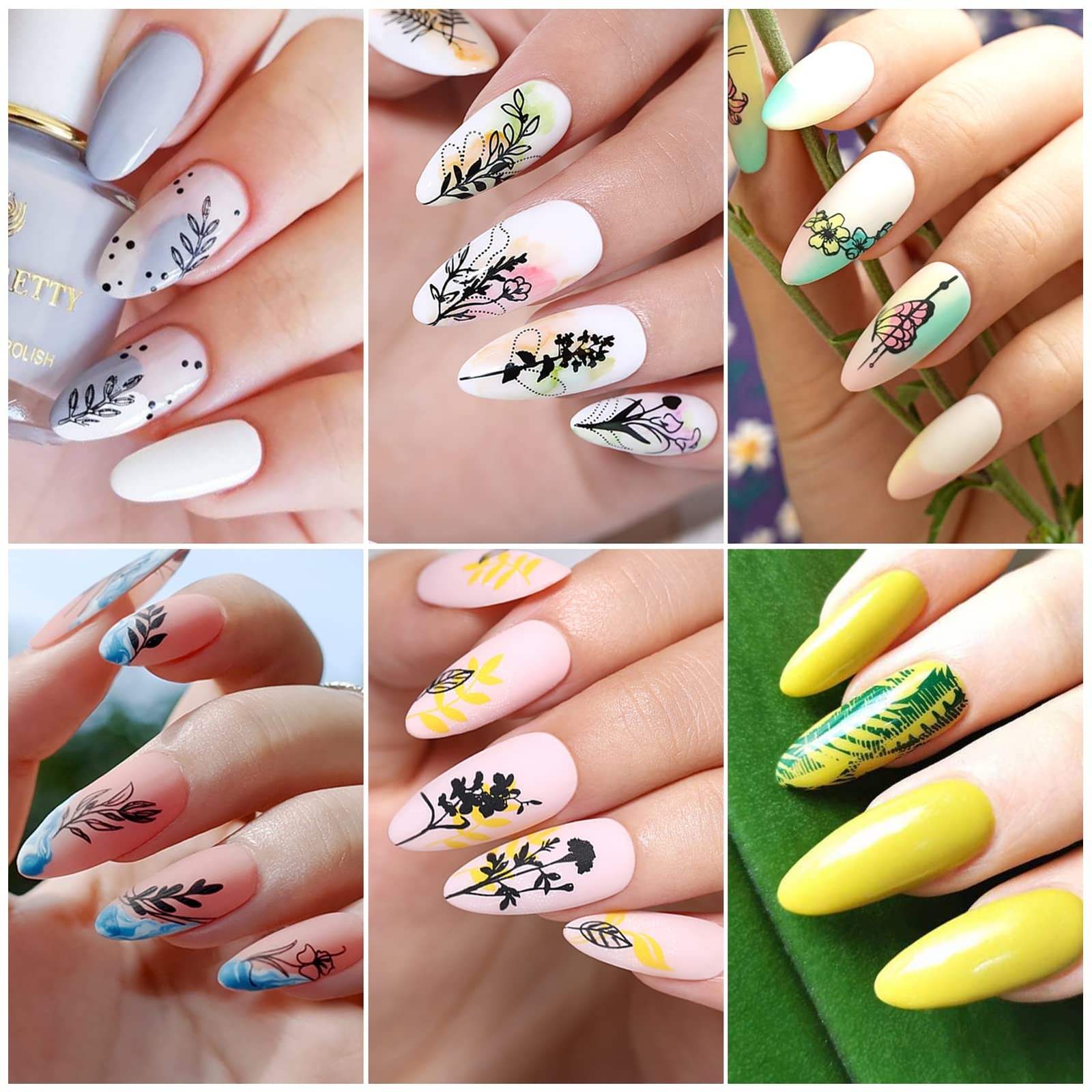Stamping Temeplates Nail Art Stamping Plates Flower Leaves Theme Nail Image P…