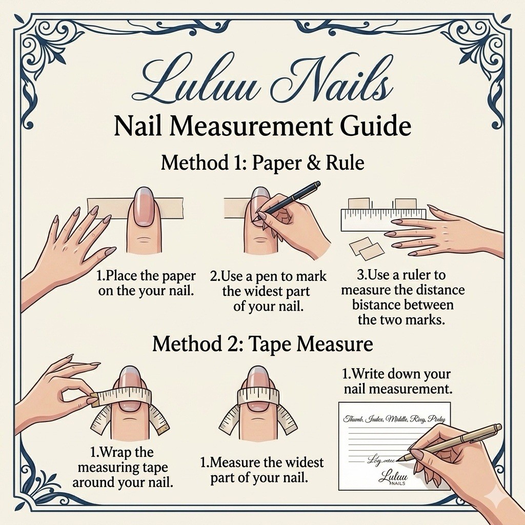 100% Handmade Press-On Nails Set, Full Cover, Blue Gold, Glitter 3D Butterfly