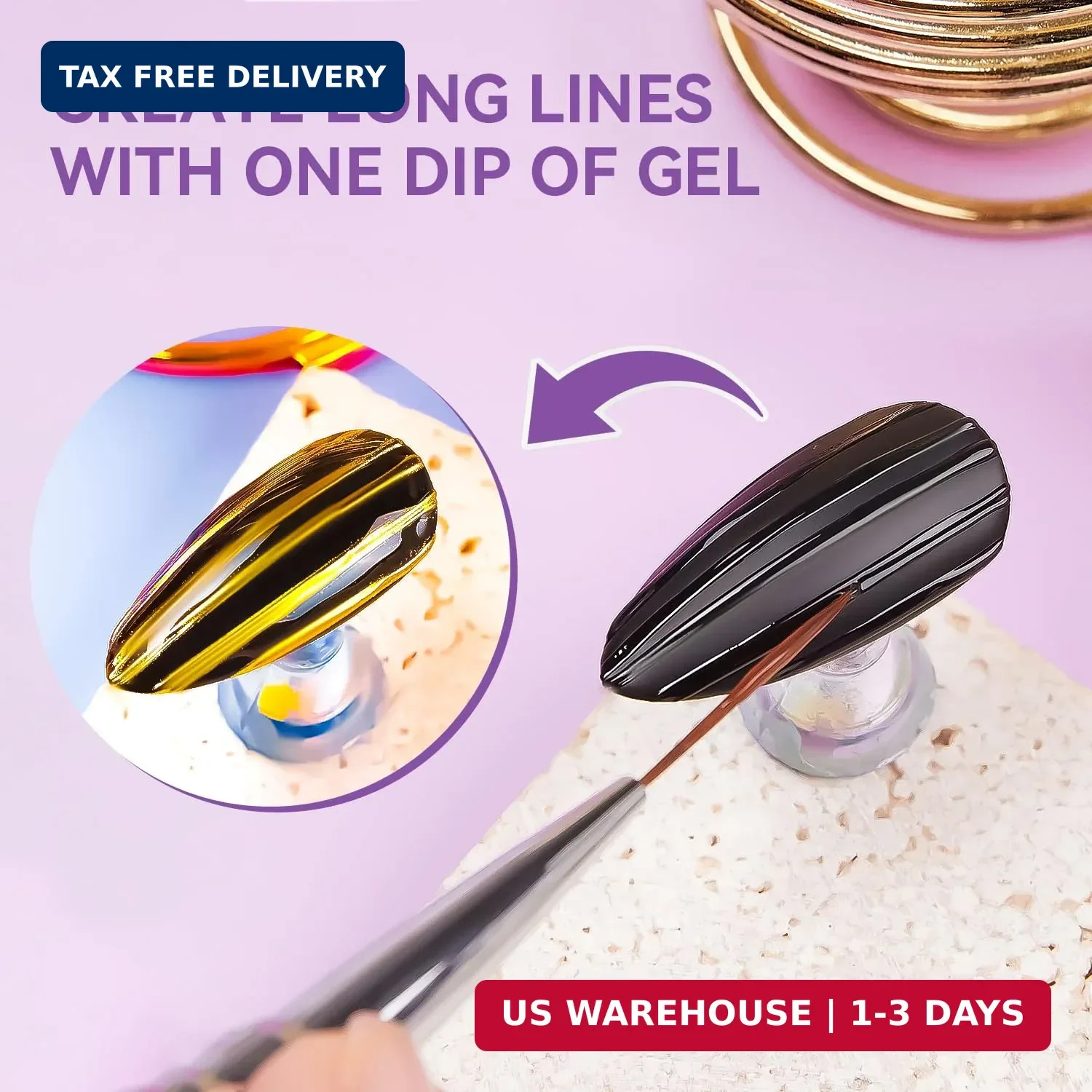 Makartt 3D Gel Nail Art: Clear 3D Painting Gels for Chrome Powder, 3D Sculpting