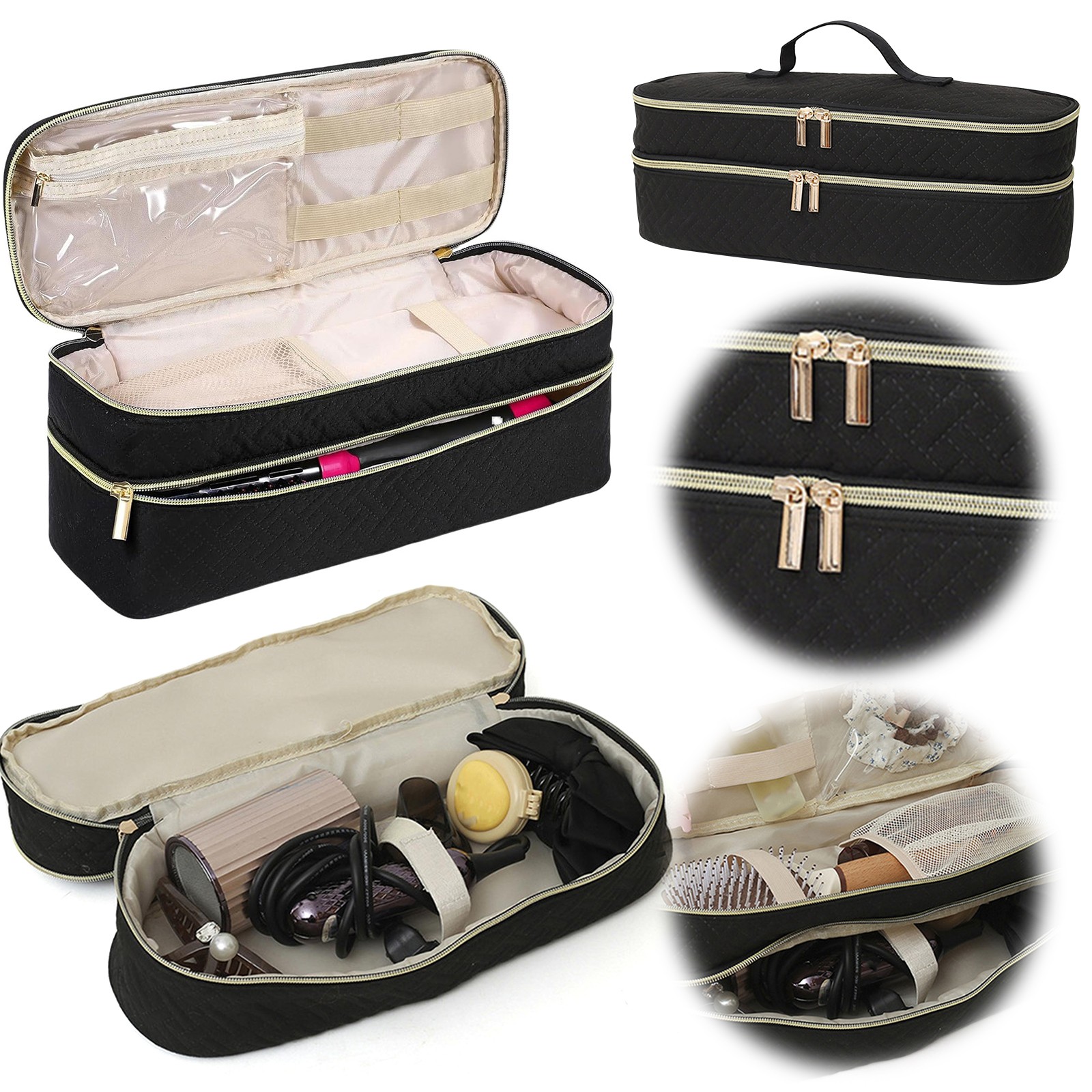 Nail Polish Organizer Case Double Layer for Woman Gift Household Manicure Tools