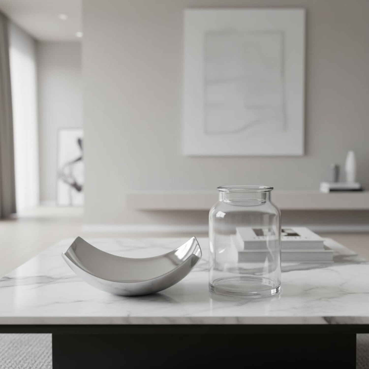 Modern Day Accents Silver SM Cucha Small Scoop, Shiny Bowl, Aluminum, Modern,…