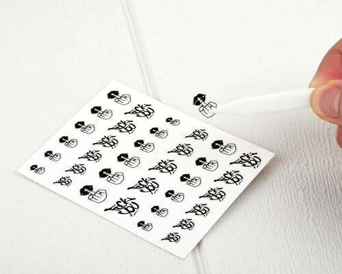 Middle Finger Nail Art Stickers 4 Sheets of Self-Adhesive Nail Decals 2