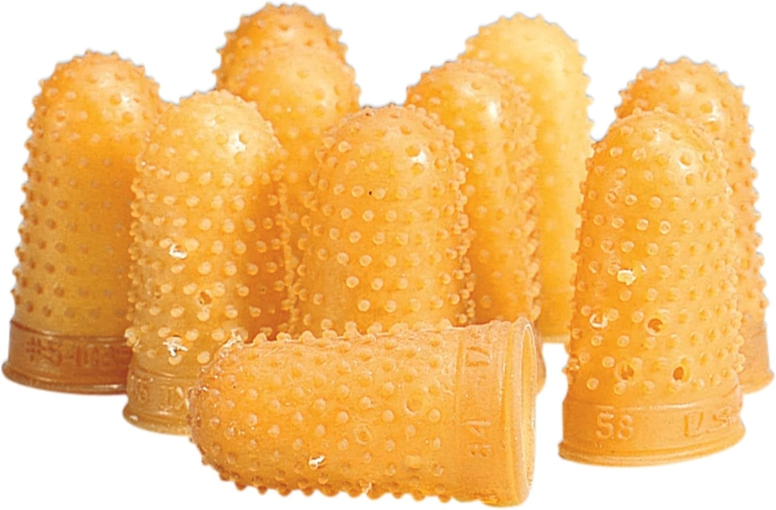 Rubber Finger Tips 12 Count Medium Size 11-1/2 Finger Cots for Paper