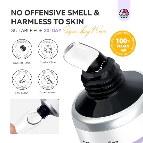 SAVILAND Solid Nail Glue Gel: 30-Day Lasting Strong Adhesive for Press On Nails