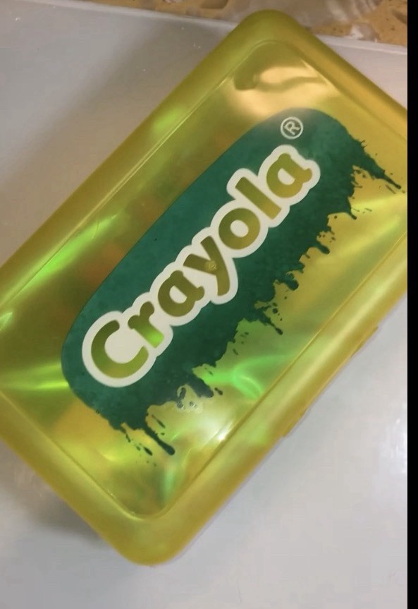 Crayola Multicolor Press on Nails with lotion, cuticle oil & crayon box