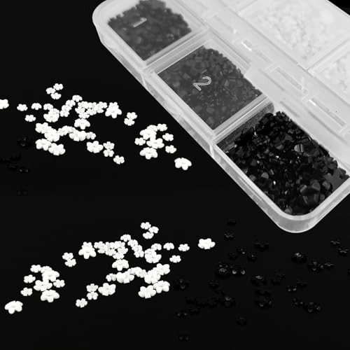 3D Flower Nail Charms,3D Flowers for Nails,More Then 600 Pcs of Mix Colors 3D
