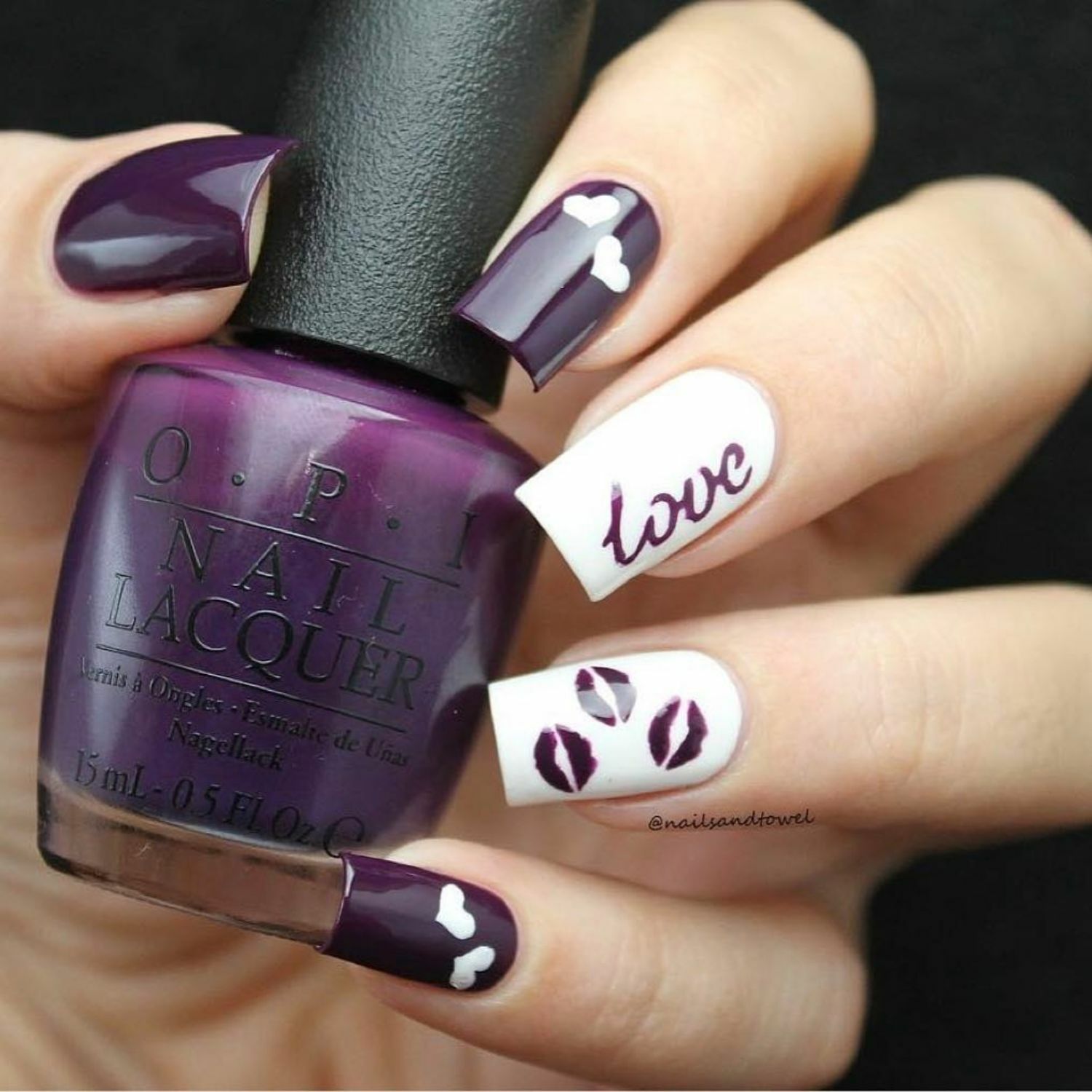 Kisses Stencils for Nails, Valentine’s Day Nail Stickers, Nail Art, Nail Vinyls
