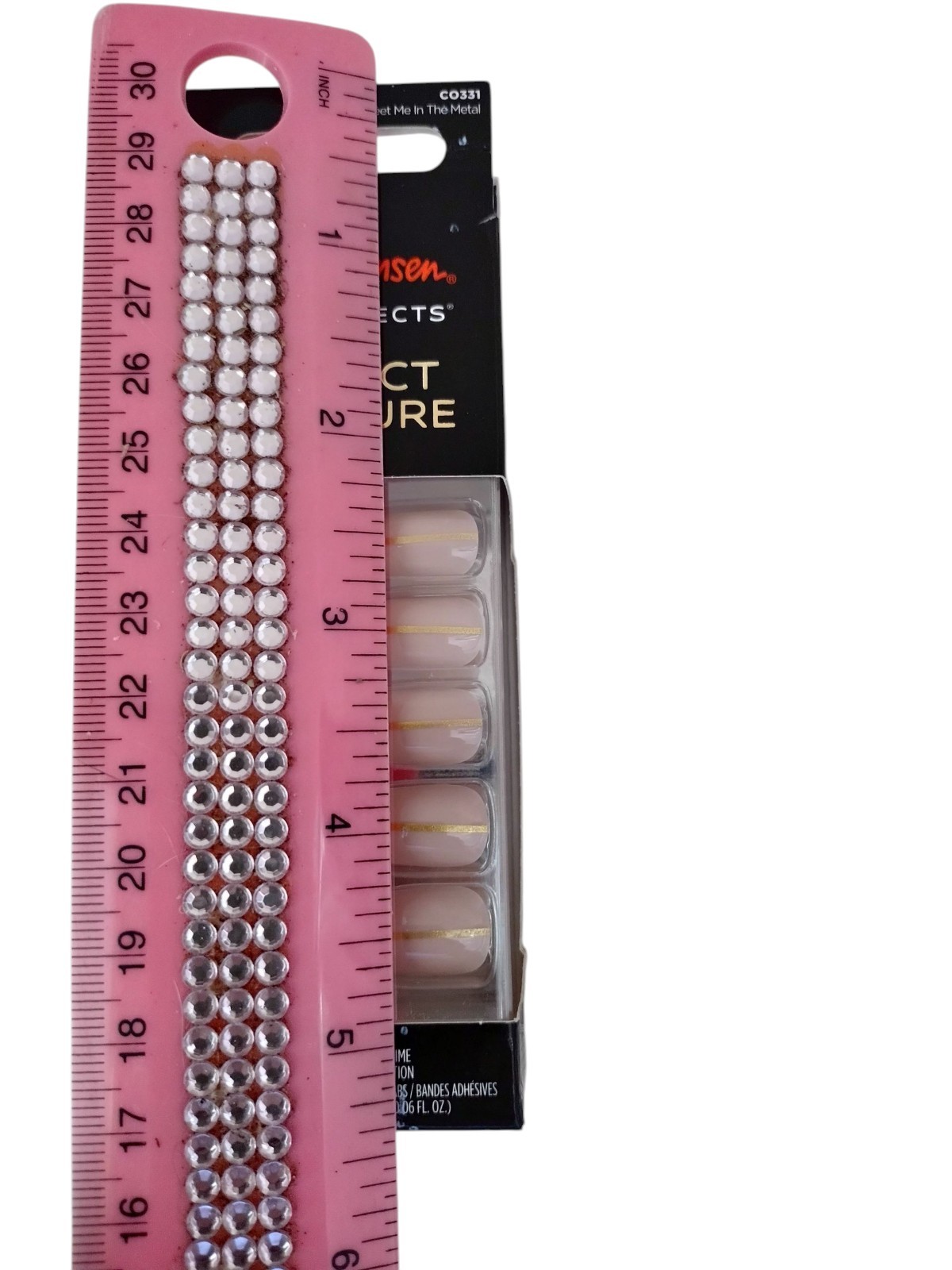 Sally Hansen SALON EFFECTS PERFECT MANICURE 24 COFFIN Nails MEET ME IN THE METAL