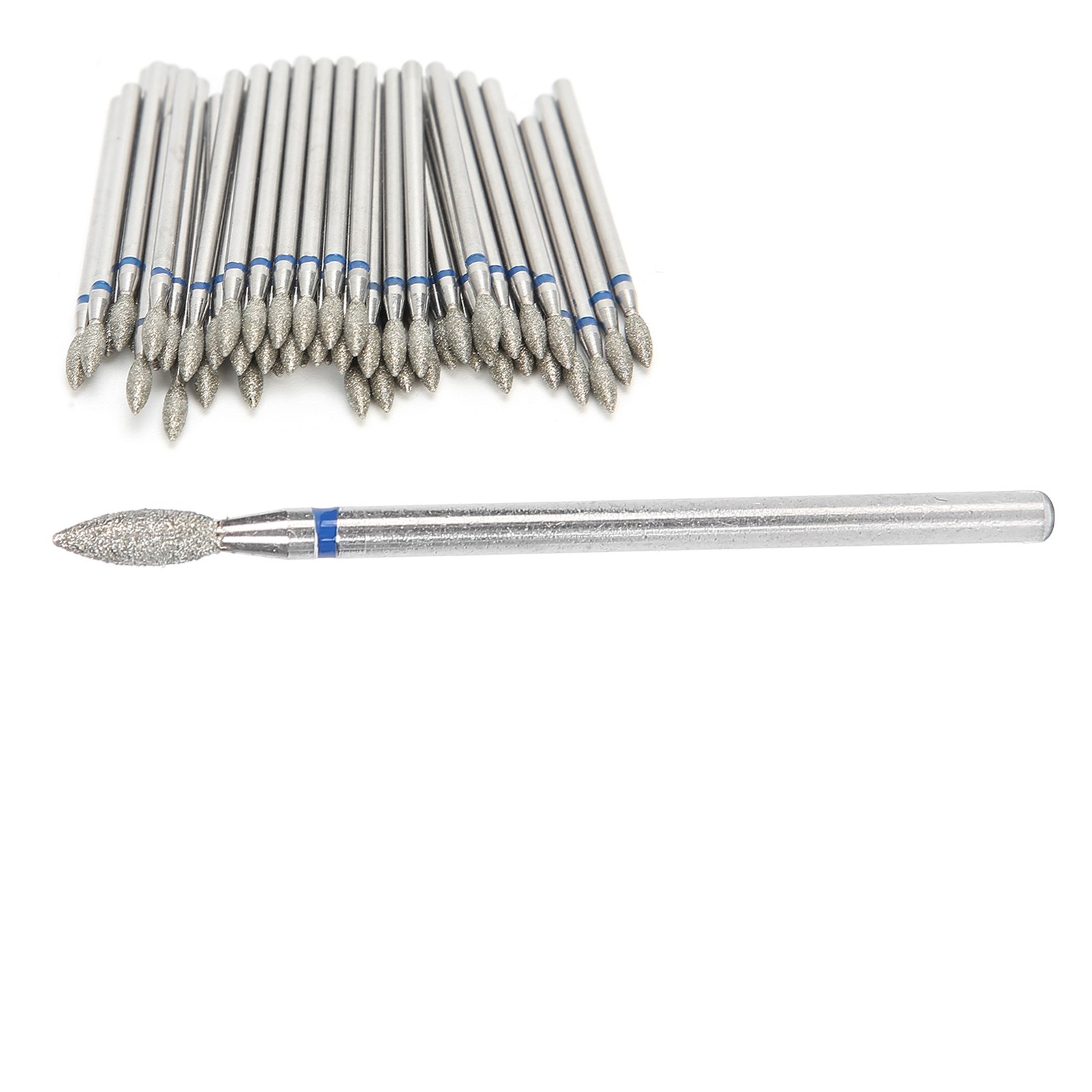 50pcs Nail Drill Bits Polishing Grind Head Manicure Tool (M-2.7mm)